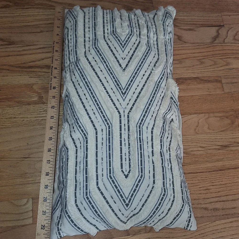 Celerie Kemble Lumbar Throw Pillow  Decor Abstract Boho Neutral 22